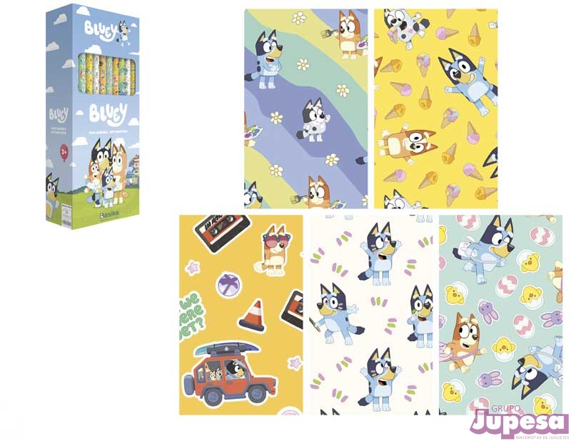 ROLLO PAPEL REGALO BLUEY 70X200 CM.