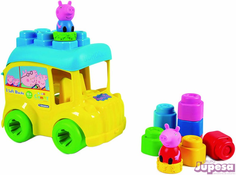 AUTOBUS CLEMMY PEPPA PIG C/8 BLOQUE