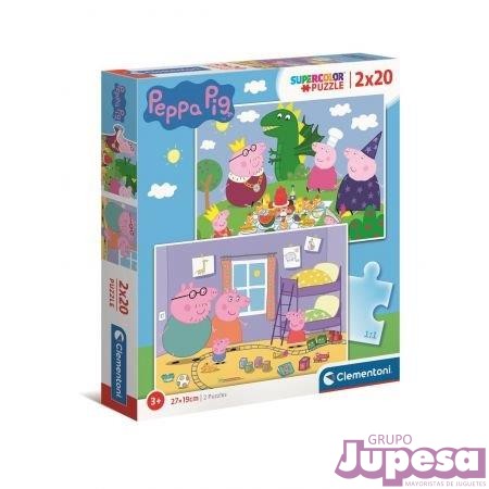 PUZZLE 2X20 PZAS. PEPPA PIG