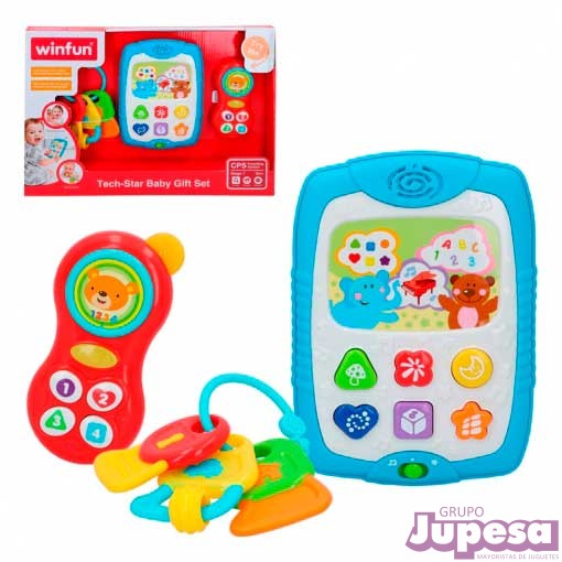 SET TABLET+TELEFONO+SONAJERO BEBE