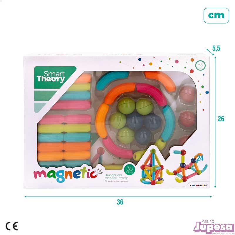 JUEGO CONSTRUCCION MAGNETICO 36 PZA