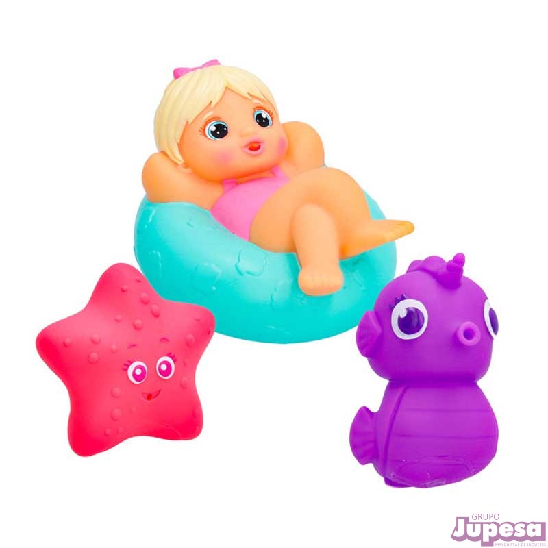 PACK 3 FIGURAS BAÑO BLOOPIES