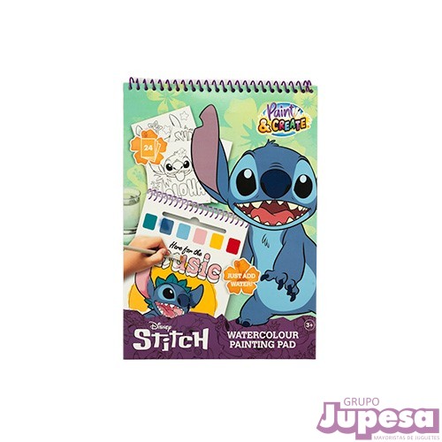 LIBRO COLOREAR ACUARELAS STITCH