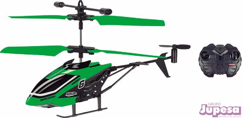 HELICOPTERO VOLADOR WHIP 2 R/C VERD