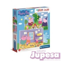 PUZZLE 2X20 PZAS. PEPPA PIG