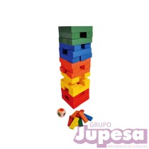 JUEGO TORRE MADERA VIAJE COLORES