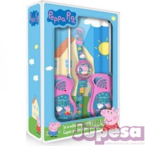 WALKIE TALKIES & RELOJ PEPPA PIG