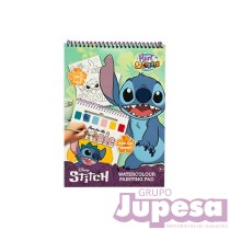 LIBRO COLOREAR ACUARELAS STITCH