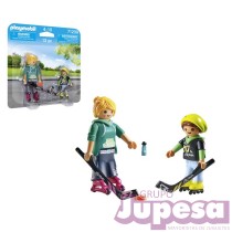 DUO HOCKEY SOBRE PATINES PLAYMOBIL